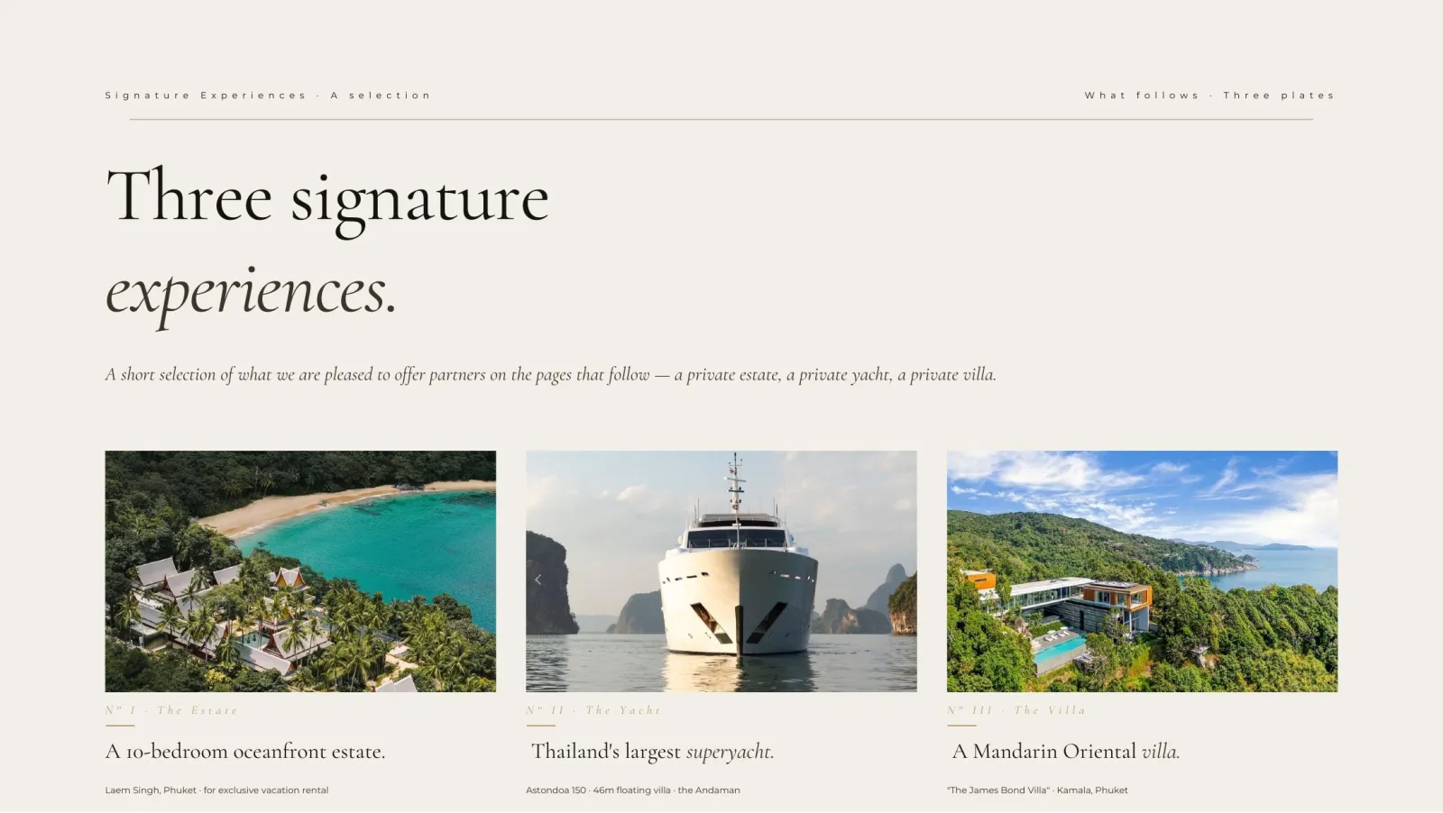 Thailand Group luxury hospitality brochure — page 9