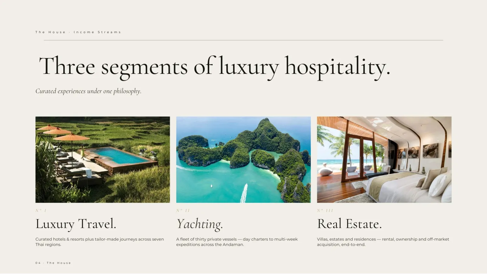 Thailand Group luxury hospitality brochure — page 4